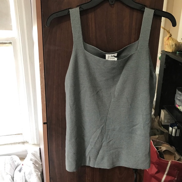 Eileen Fisher Tops - SOLD Eileen Fisher 100% wool knit gray tank